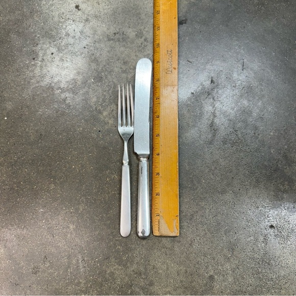 Vintage Keen Kutter Diamond Edge Silverware Set Box Forks Knives Antique - Picture 10 of 11